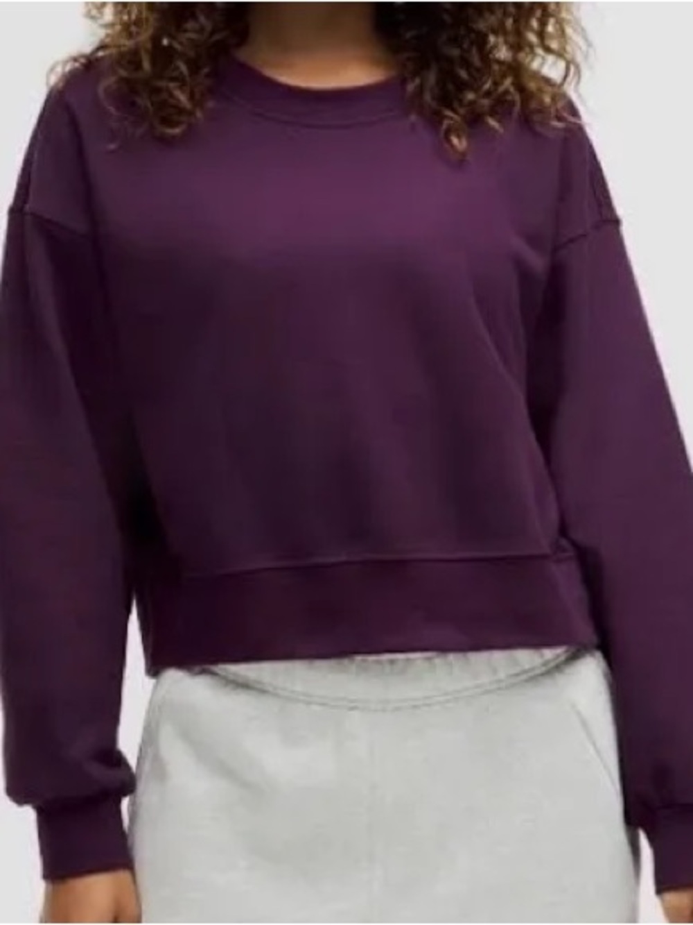 lululemon athletica Deep Plum Crewneck Sweatshirt